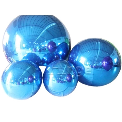 Festival géant ballon miroir gonflable PVC commercial décoratif