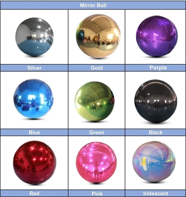 Certificat CE en PVC décoratif à billes de miroir gonflables