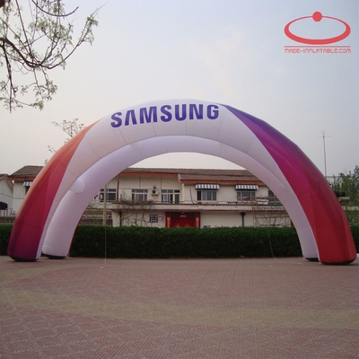Colorier publicitaire gonflable pleine imprimerie couleur arc d'entrée gonflable pour l'événement 6 * 3m taille