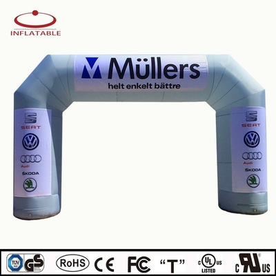 Promotion Logo d'impression UV imprimé sur mesure à Oxford Arc gonflable géant Arc gonflable avec lumière LED