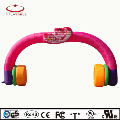 Promotion Logo d'impression UV imprimé sur mesure à Oxford Arc gonflable géant Arc gonflable avec lumière LED