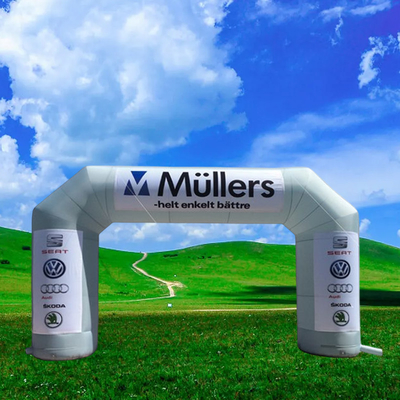 Événements de course Arche de finition gonflable Sublimation par teinture thermique personnalisée Arche de finition gonflable
