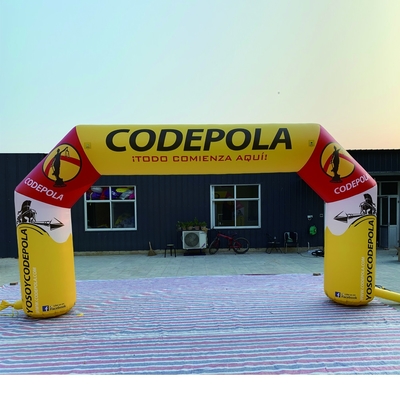 Arc de course gonflable extérieur géant pour la compétition