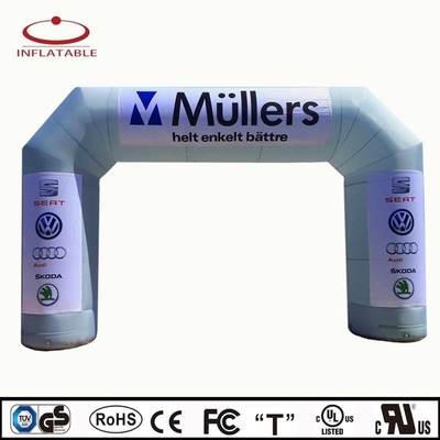 Vente à chaud Marathon arc gonflable UV Logo d'impression imprimé Oxford sur mesure arc gonflable géant