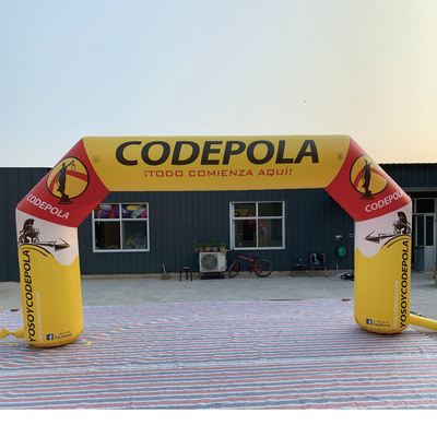 Logo d'impression personnalisé Arc gonflable de sport géant pour l'extérieur Arc de course pour la compétition Amusement