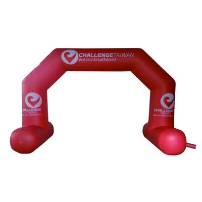 jaune publicité gonflable pleine impression couleur arc gonflable arc d'entrée pour l'événement 8 * 4m taille