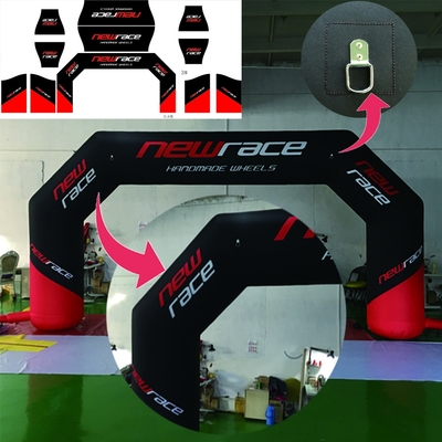 Arche personnalisée pour la publicité en extérieur Arche gonflable à LED Arche gonflable pour la course d'entrée