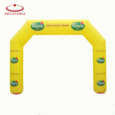 Nouveau design publicité en plein air rond arc gonflable avec impression de logo verlcro pour la promotion de la marque événement sportif