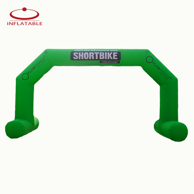 Nouveau design publicité en plein air rond arc gonflable avec impression de logo verlcro pour la promotion de la marque événement sportif