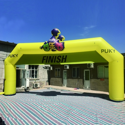 Prix bon marché Impression numérique porte à arc gonflable arc d'entrée gonflable pour la décoration et la publicité des événements de course en plein air