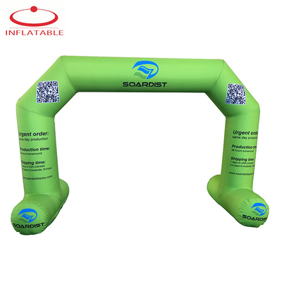 Publicité colorée Entrée gonflable personnalisée personnaliser la taille avec lumière LED