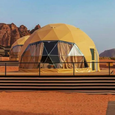 Nouveau design extérieur de luxe camping salon en PVC glamping dôme resort tente hôtel