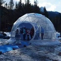 chantier de camping de luxe chauffé à l'unique domé igloo événements de fête fabricant de tente
