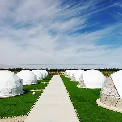 grande tente géodésique de 6m à l' eau de luxe extérieur glamping hôtel