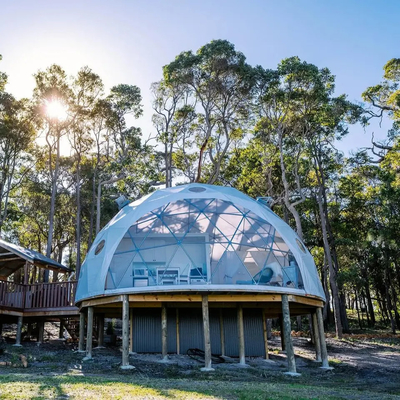 grande tente géodésique de 6m à l' eau de luxe extérieur glamping hôtel