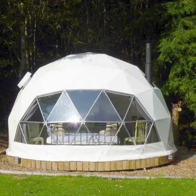 plus grande image Ajouter à Compare Partager luxe 6m pvc neige d'hiver chauffé camping demi-dôme tente pour le désert