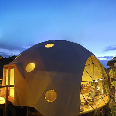 Diamètre 6m Tente igloo en forme de rond transparent Géant de luxe