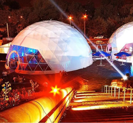 Tentes gonflables à dôme de cirque Grandes tentes de camping avec revêtement en PVC