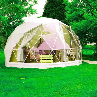 Tente de camping à dôme géodésique de 9 m PVDF de luxe