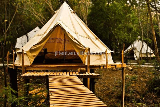 Tente de camping à dôme géodésique de 9 m PVDF de luxe