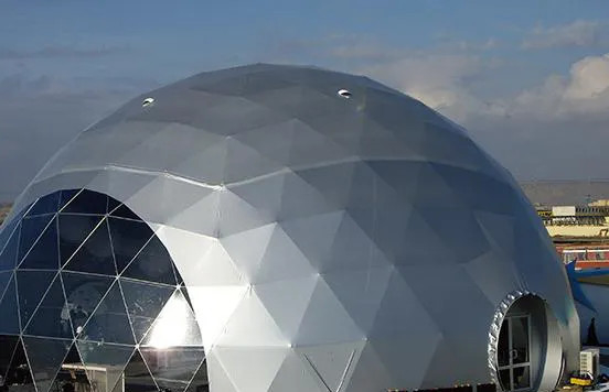 Logo personnalisé Luxe Dôme géodésique Tente Glamping D'extérieur étanche