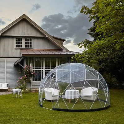 Décoration d'hôtel Tente géodésique gonflable à dôme Luxe imperméable