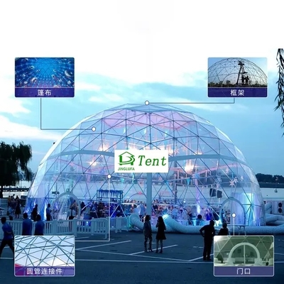 Hôtel Tente gonflable à dôme d'air Camping imperméable avec salle de bains