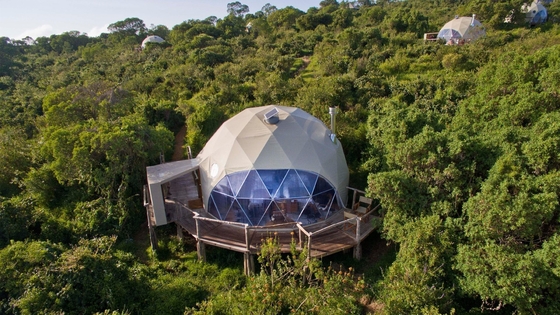 Hôtel Tente gonflable à dôme d'air Camping imperméable avec salle de bains