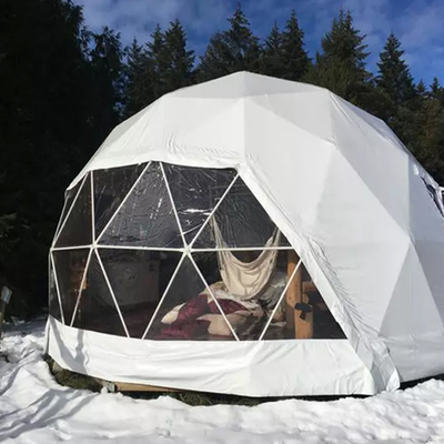 Décoration d'hôtel Tente gonflable à dôme rond Préfabriquée géodésique