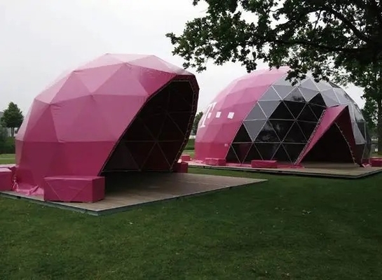 Tente à dôme gonflable étanche à l'extérieur Tente modulaire avec salle de bains