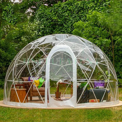 Logo personnalisé 2.9m Tente de dôme d' igloo PVC transparent pour la maison de jardin