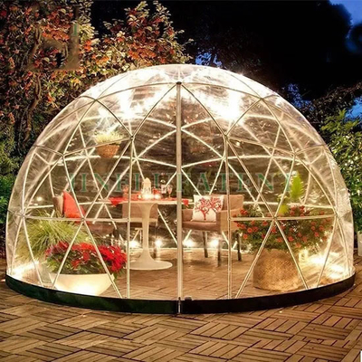 Logo personnalisé 2.9m Tente de dôme d' igloo PVC transparent pour la maison de jardin