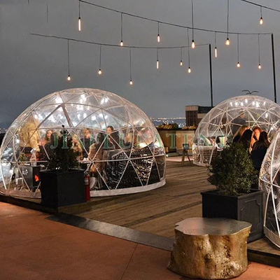 Logo personnalisé 2.9m Tente de dôme d' igloo PVC transparent pour la maison de jardin
