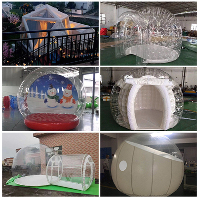 Camping maison à bulles gonflables extérieur dôme transparent clair