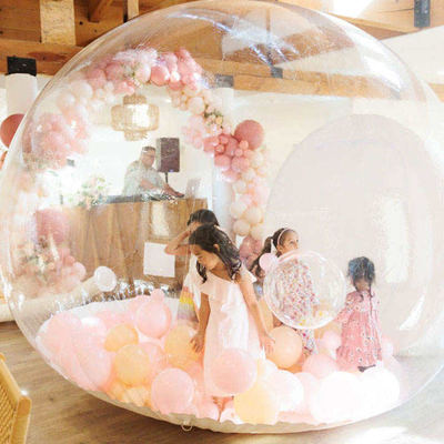 Événement PVC transparent clair ballon maison de rebond Glamping tente de dôme