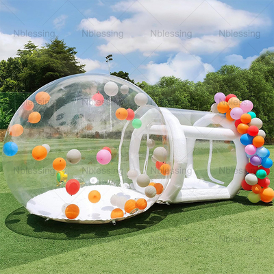 Événement PVC transparent clair ballon maison de rebond Glamping tente de dôme