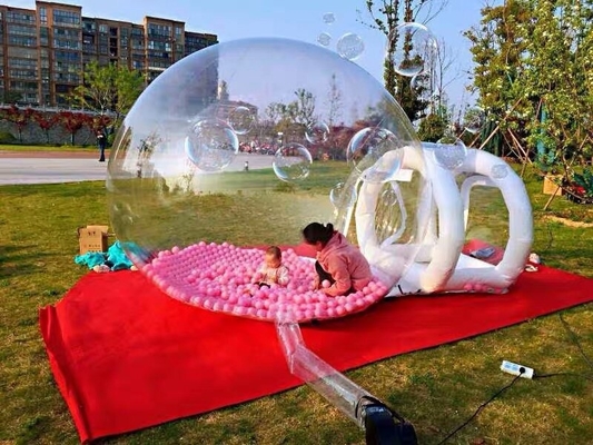 Événement PVC transparent clair ballon maison de rebond Glamping tente de dôme