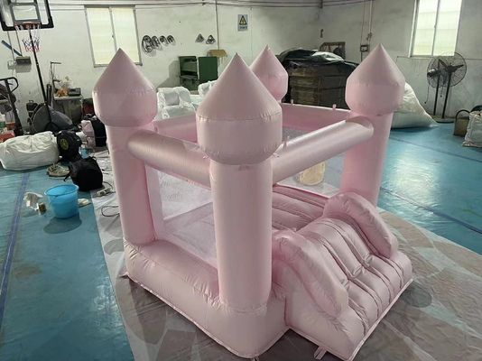 Maison à bulles gonflable en tissu d'Oxford Château gonflable blanc