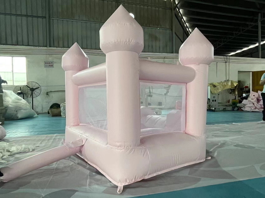 Maison à bulles gonflable en tissu d'Oxford Château gonflable blanc