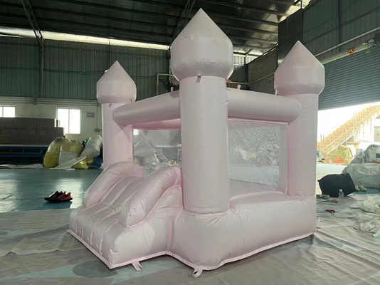 Maison à bulles gonflable en tissu d'Oxford Château gonflable blanc