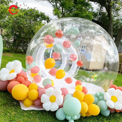 Tente à bulles transparente gonflable de 5 m personnaliser la taille du logo