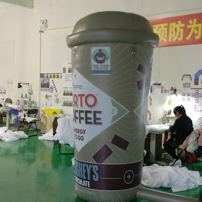 personnalisé géant pour la publicité tasse de café gonflable pour l' événement de promotion personnages de mascotte