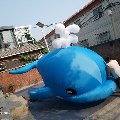 Cartoon publicitaire personnages gonflables requin baleine dauphin gonflables pour les enfants événement de jeu
