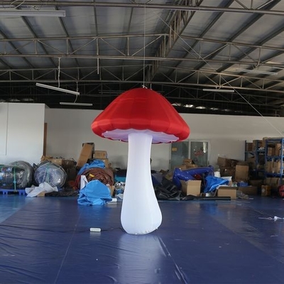 Modèle de champignon gonflable personnalisé de 4 mètres de hauteur pour l'affichage d'événements