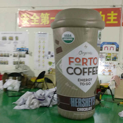 Événement géant personnalisé OEM personnages gonflables tasse de café ballon publicitaire