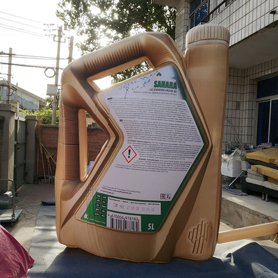 Modèle de bouteille d'huile de moteur gonflable pour la promotion