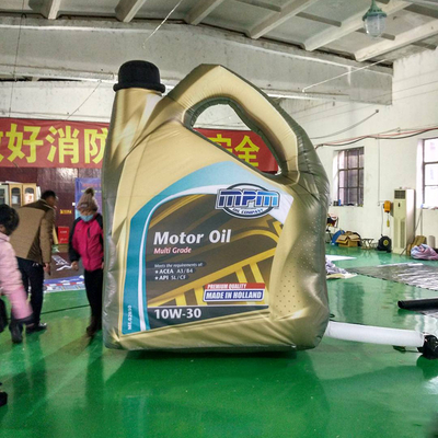 Modèle de bouteille d'huile de moteur gonflable pour la promotion