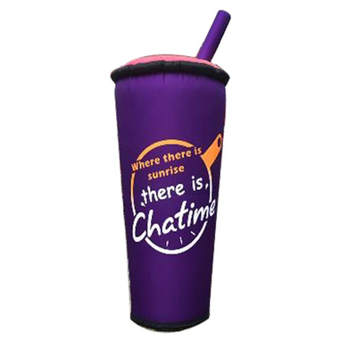 Bouteille de thé au lait, tasse de thé à vin, bouteille gonflable, boîte personnalisée, publicité.