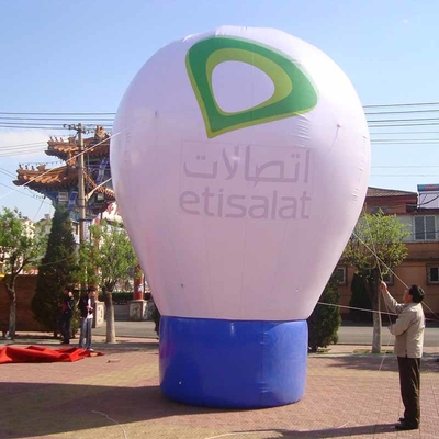 en forme de ballon à air chaud sur le toit Ballon gonflable à air froid/ ballon gonflable publicitaire au sol à vendre
