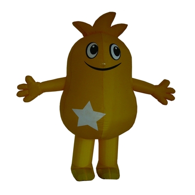 Mascotte de dessins animés gonflables
